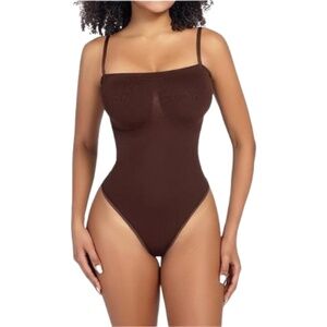 Women’s Tube Tummy Control Thong Bodysuit Shapewear